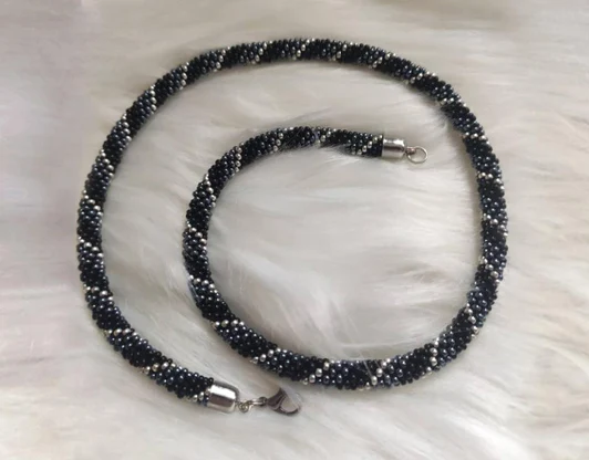 Black/gray/silver